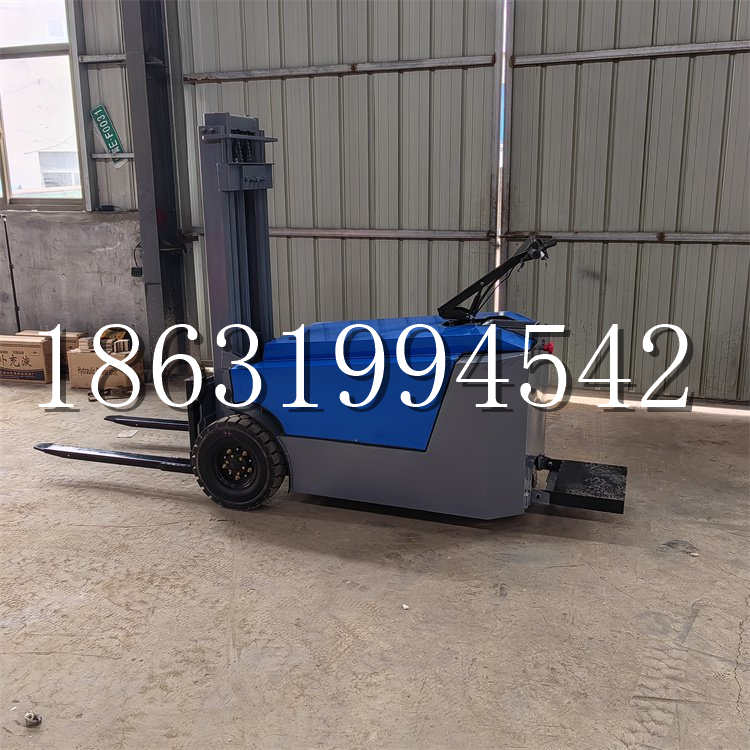 太平区全电动叉车插腿式堆高车液压装卸车1.5吨升高小型站驾式铲车